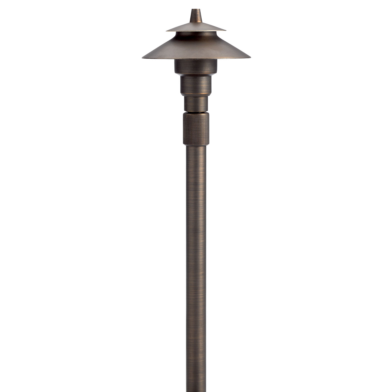 12V Small Adjustable Height Path Light Centennial Brass