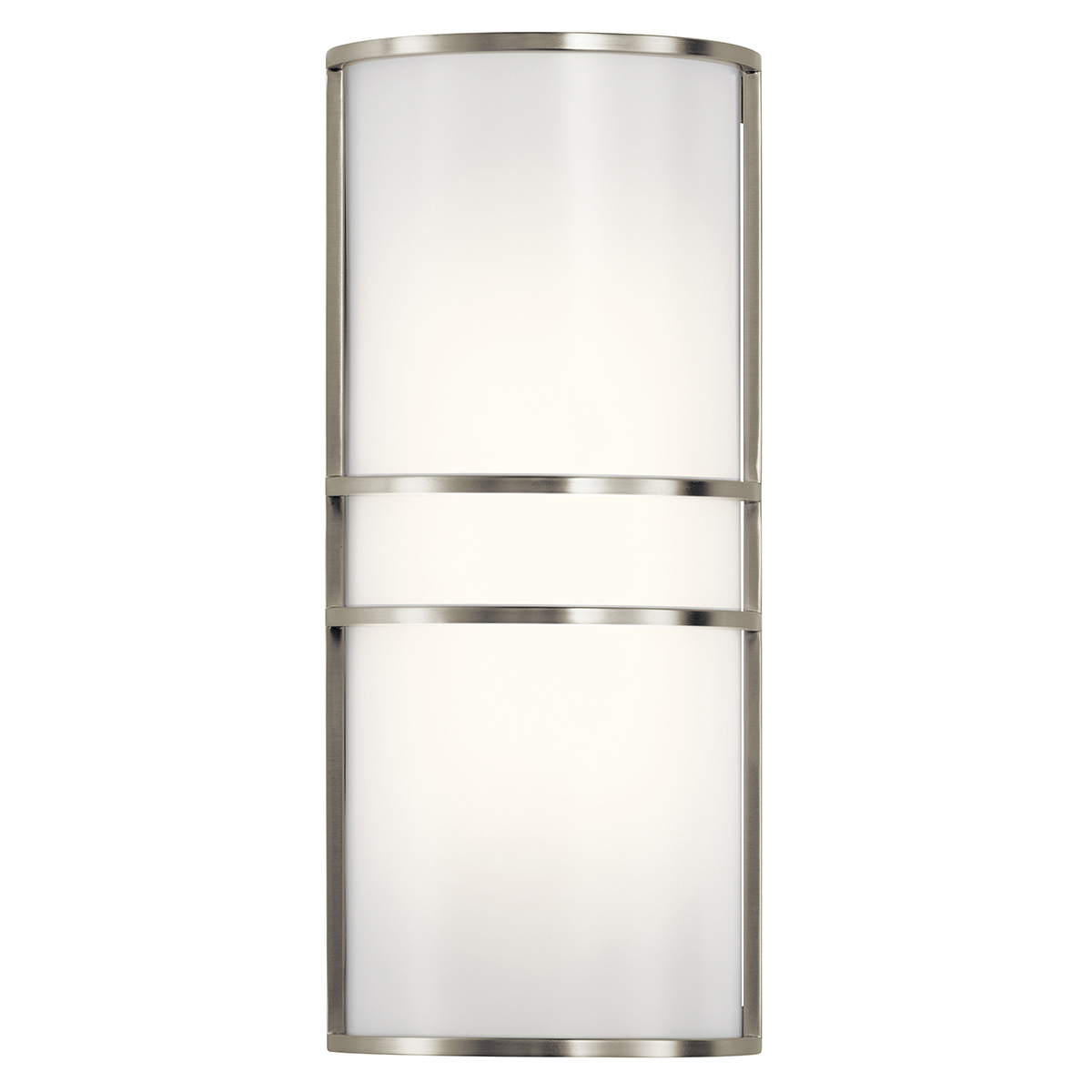 2 Light LED Wall Sconce Brushed Nickel
