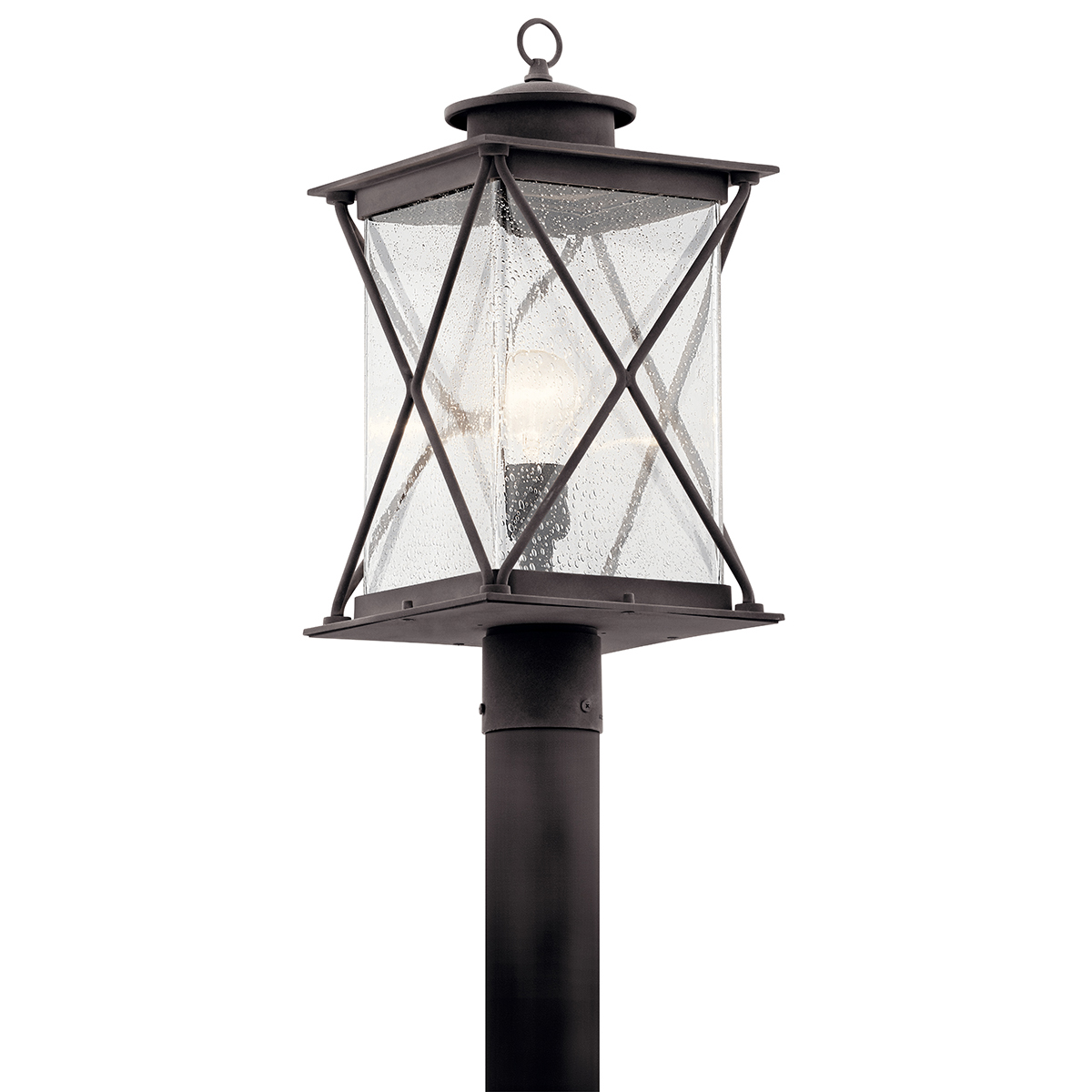 Argyle 1 Light Post Light with LED Bulb Weathered Zinc