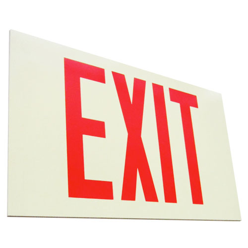 Self Illuminating Exit Sign